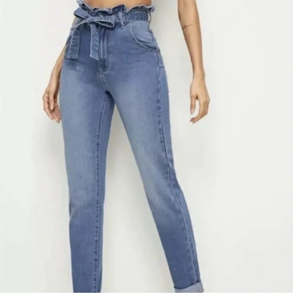 Ashley Mason high waisted skinny stretch jeans raw ankle hem size 7 Juniors